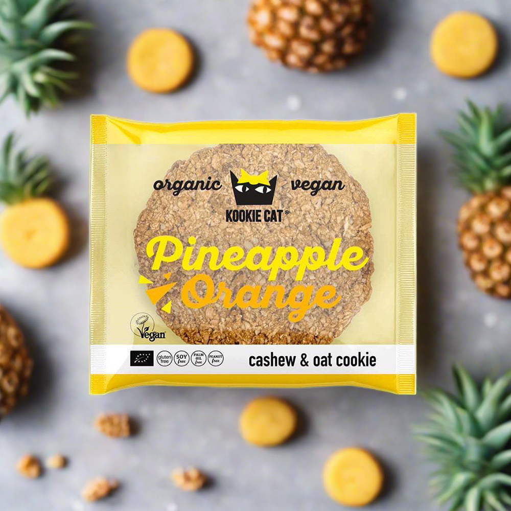 Ananászos-narancsos zabkeksz - bio - 50g