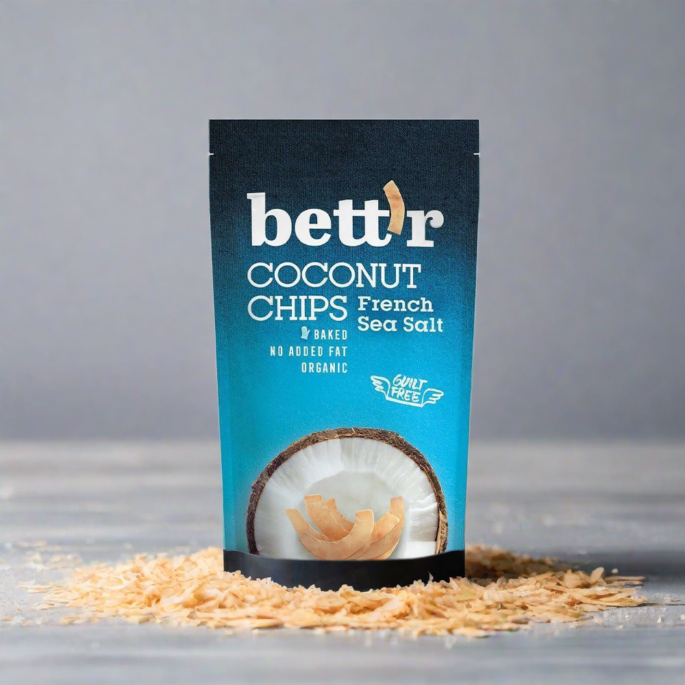 Kókusz chips francia tengeri sóval - bio - 70g