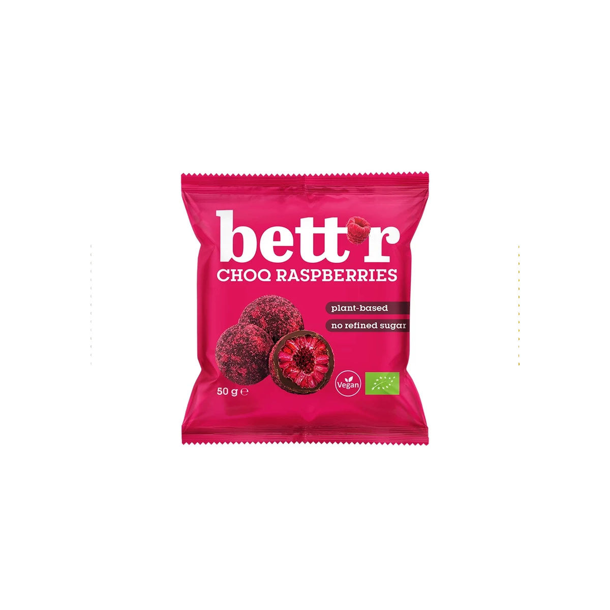 Bio Liofilizált Málna Kakaós Bevonattal - 50g