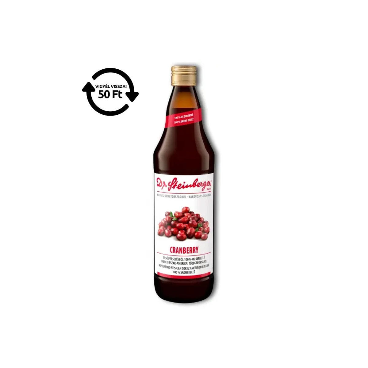Dr.steinberger cranberry tőzegáfonyalé - 750 ml