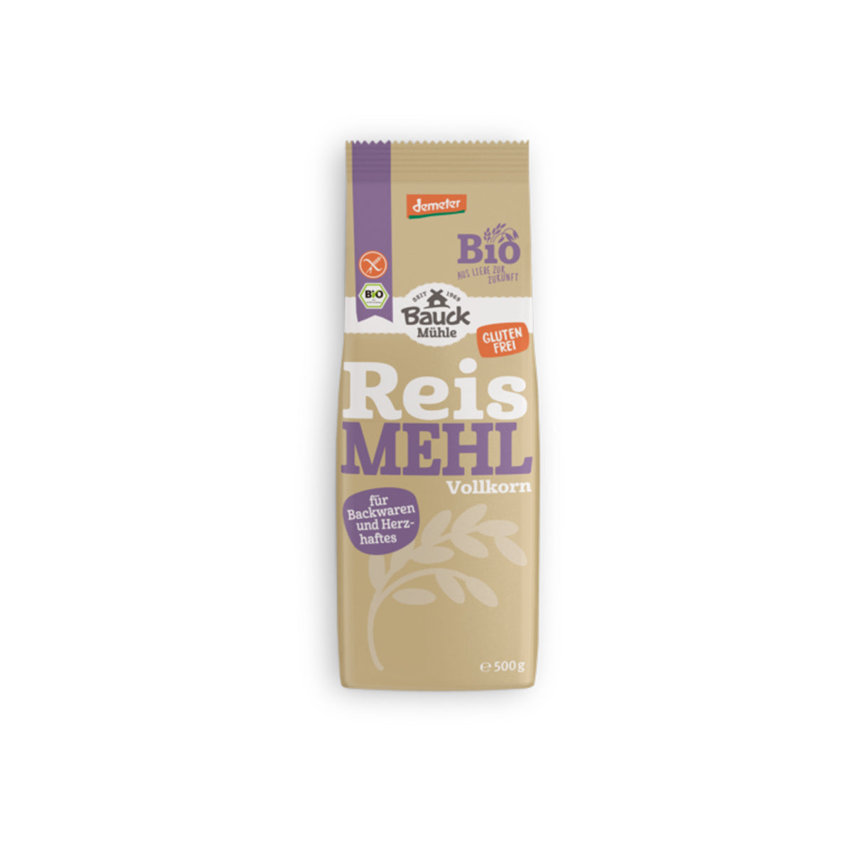 Teljes kiőrlésű rizsliszt gluténmentes - bio - 500g