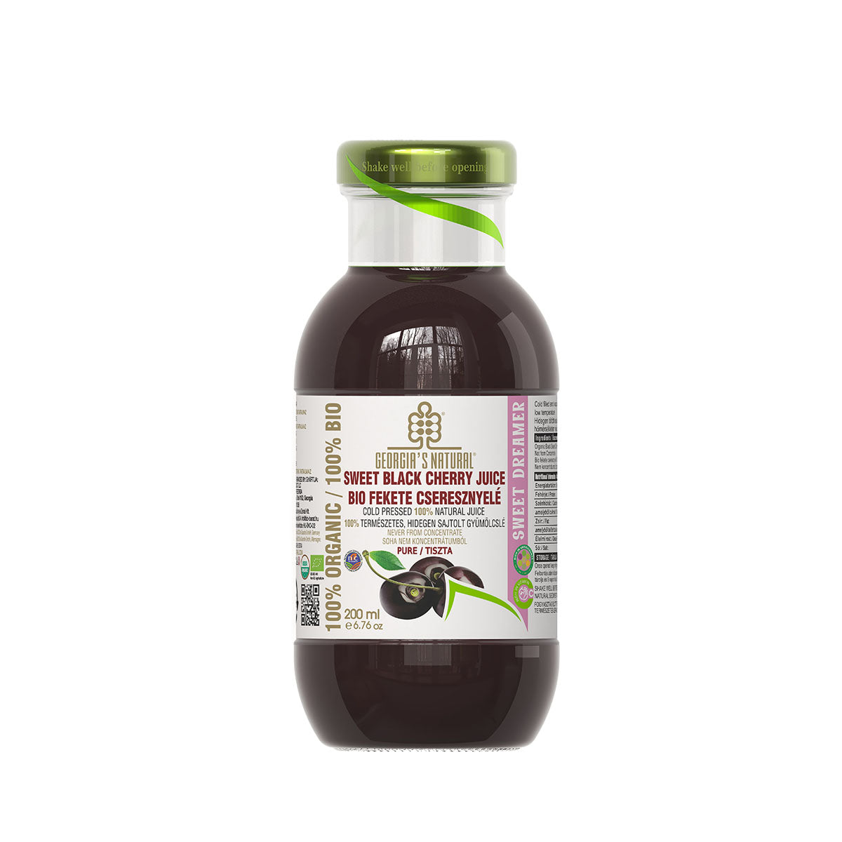GN Bio Fekete Cseresznyelé - 200ml DRS