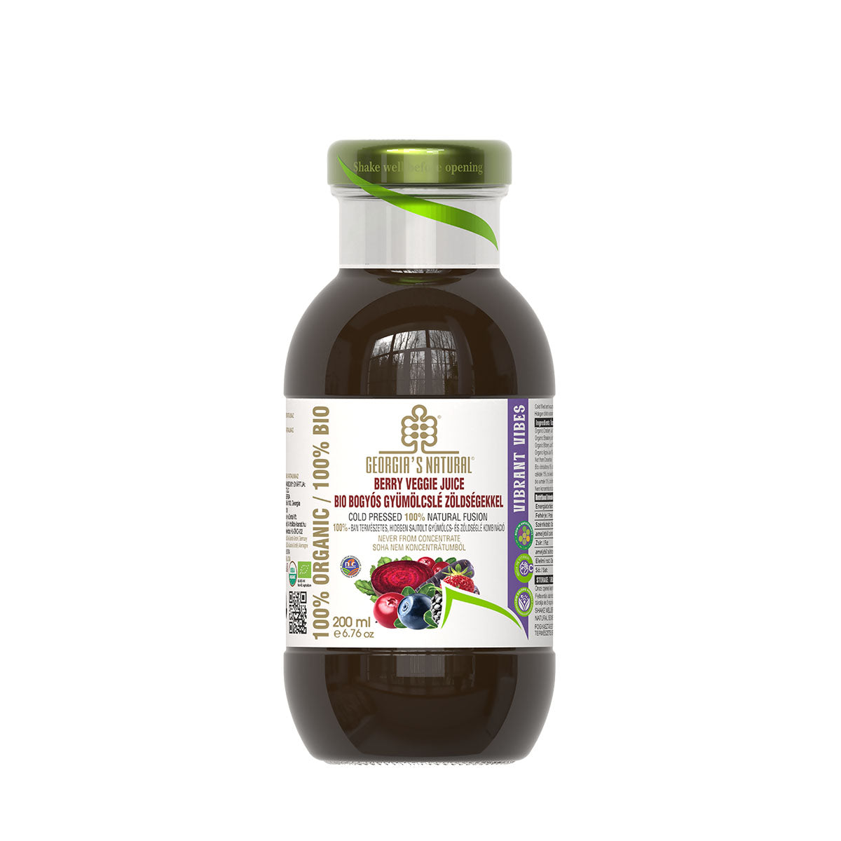 GN Bio Bogyós Gyümölcs-Zöldséglé - 200ml DRS