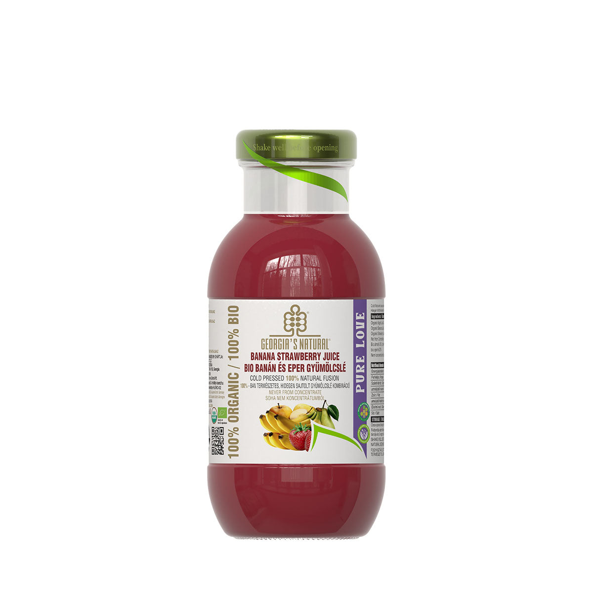 GN Bio Banán Eper Gyümölcslé - 200ml DRS
