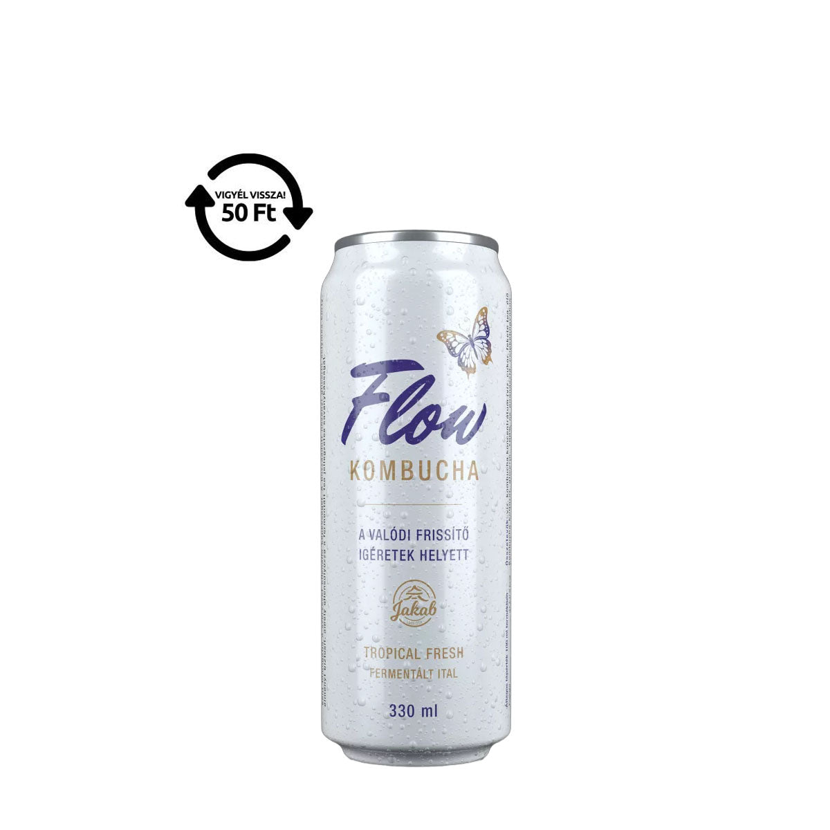 Flow KombuchaTropicalFresh,Fermentált Ital330mlDRS