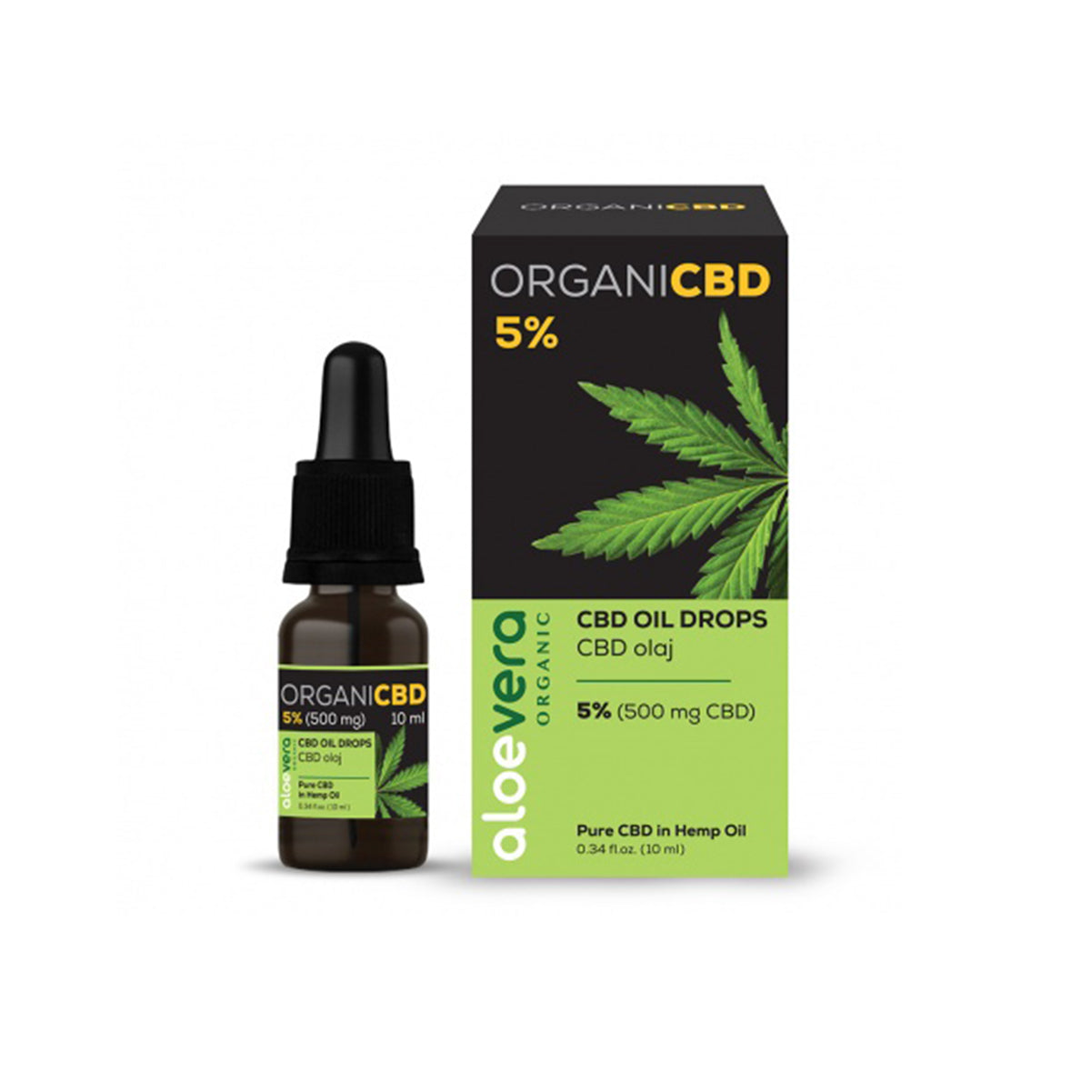 OrganiCBD CBD olaj 5% (500mg) - 10ml