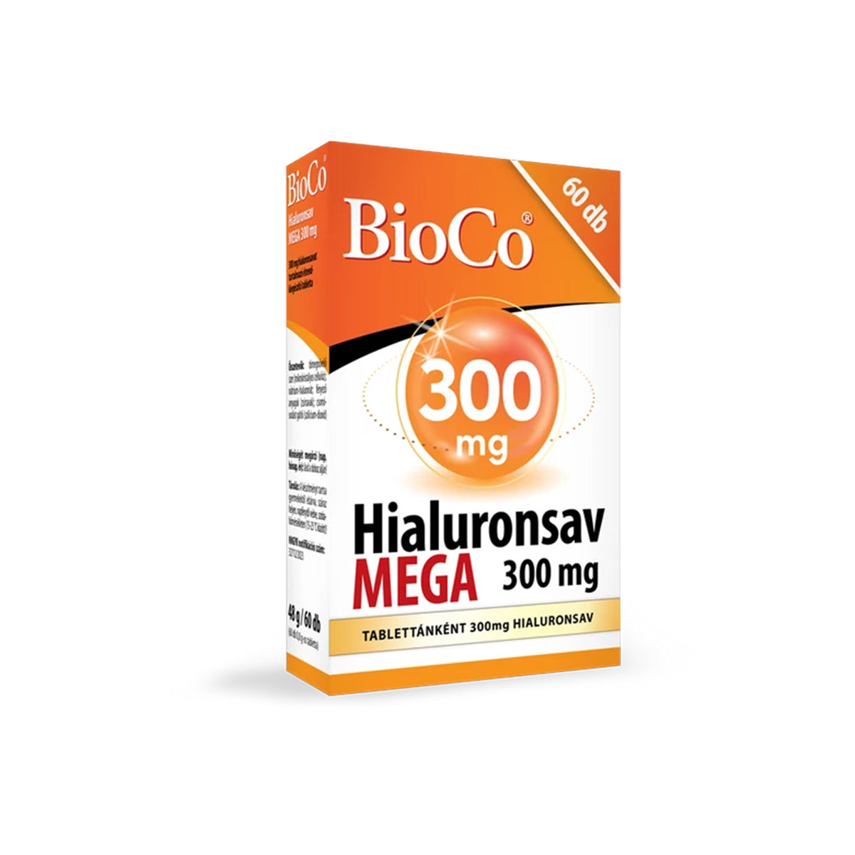Hialuronsav-mega-300mg-tabletta-60db