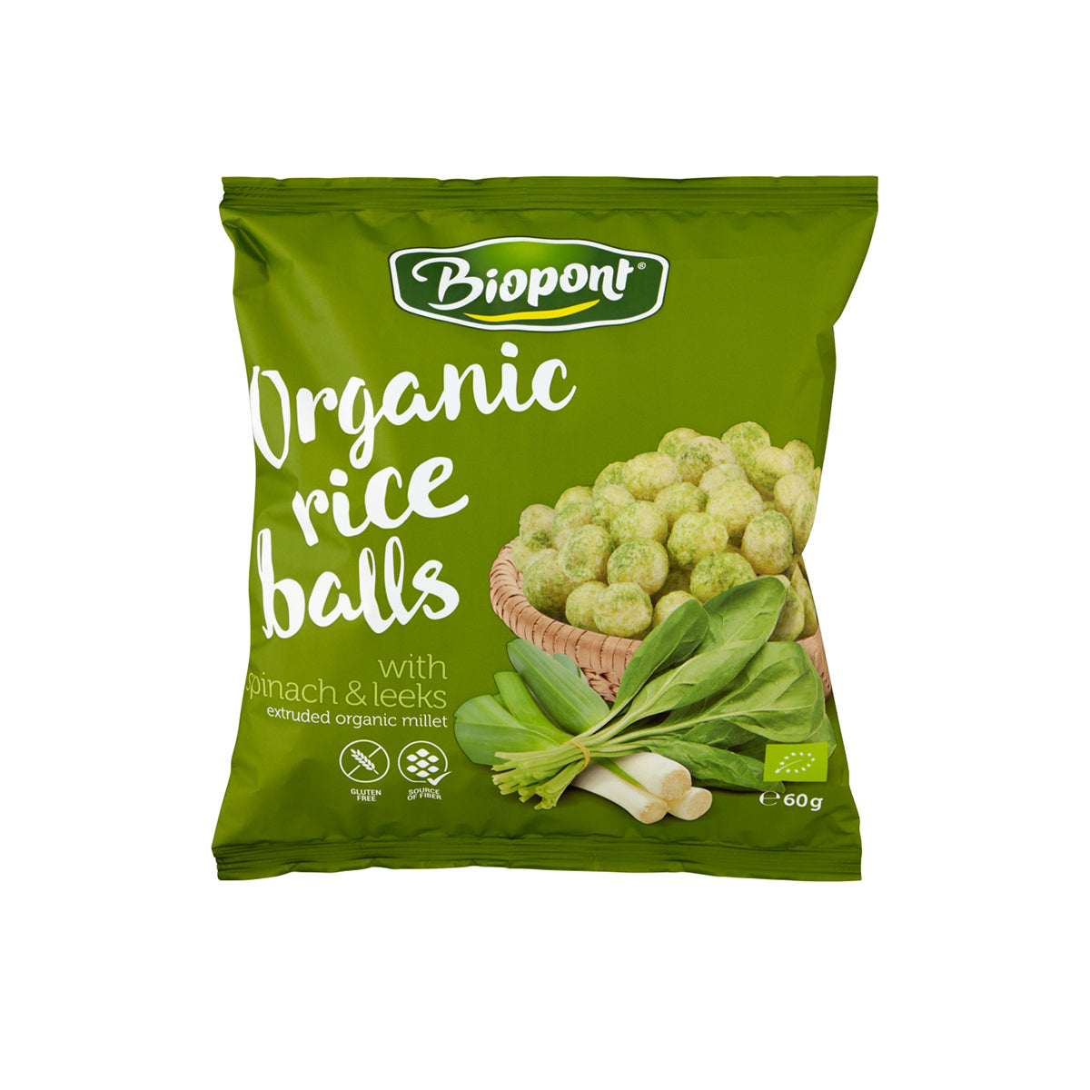 Rizsgolyó spenót-póréhagyma - bio - 60g