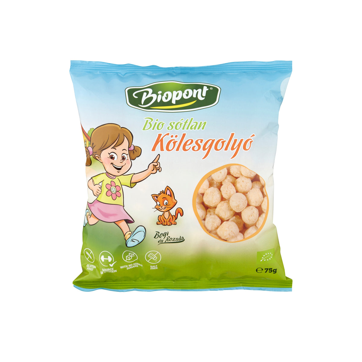 Kölesgolyó Bogi sótlan - bio - 75g