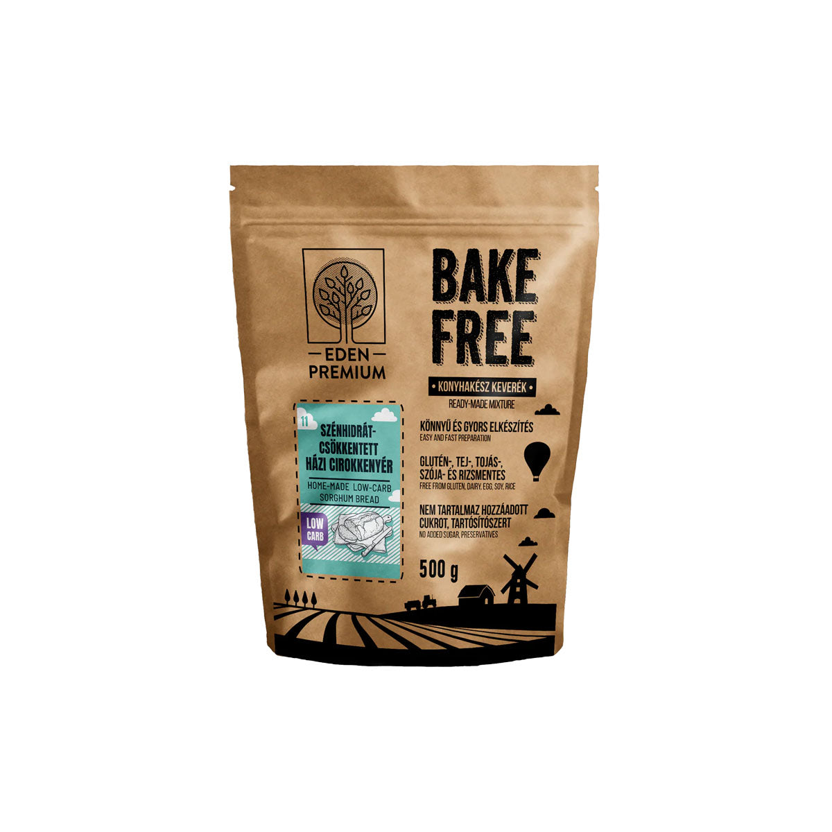 P. Bake-F Házi Cirokkenyér lisztkeverék - 500g