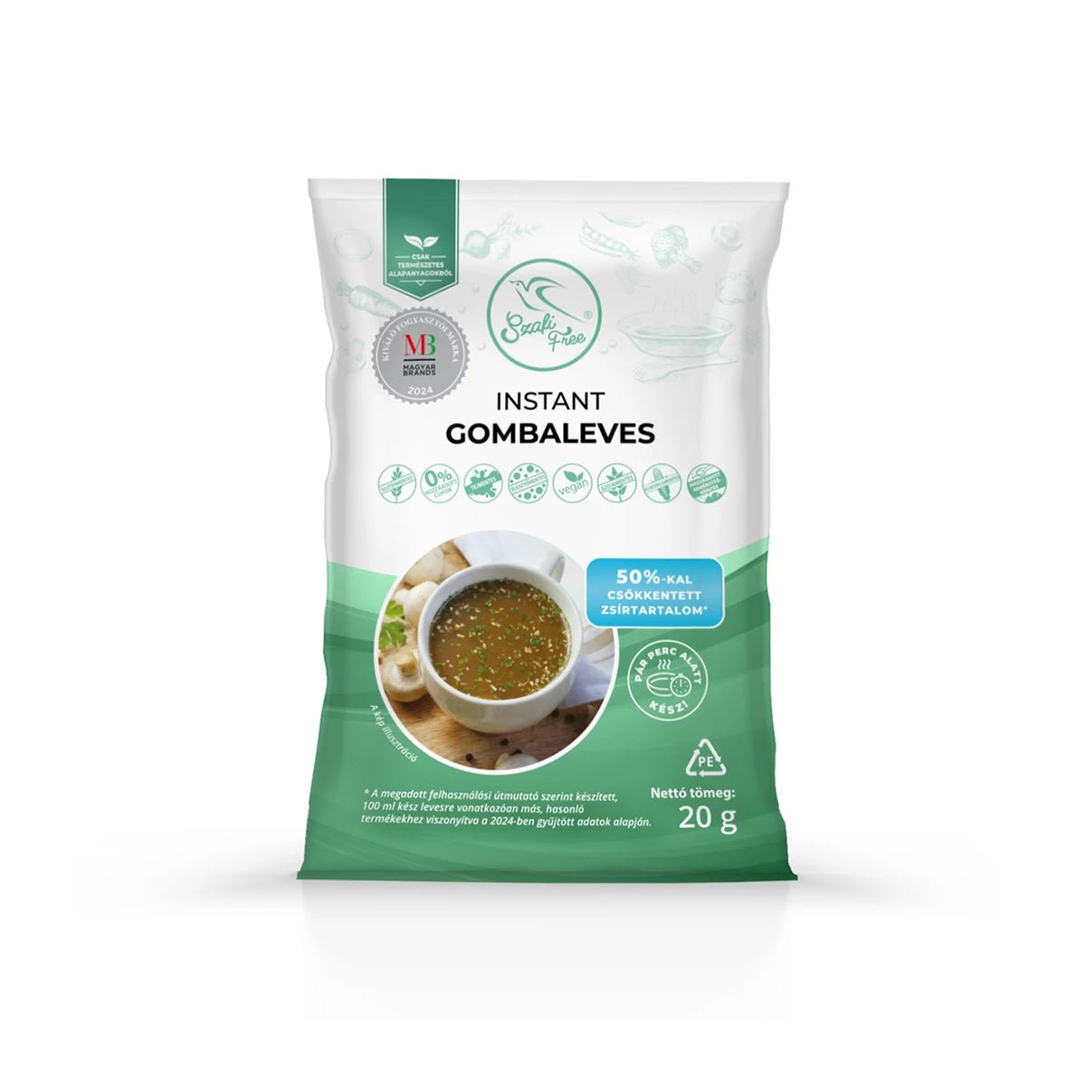 Szafi Free Instant gombaleves - gluténmentes - 20g
