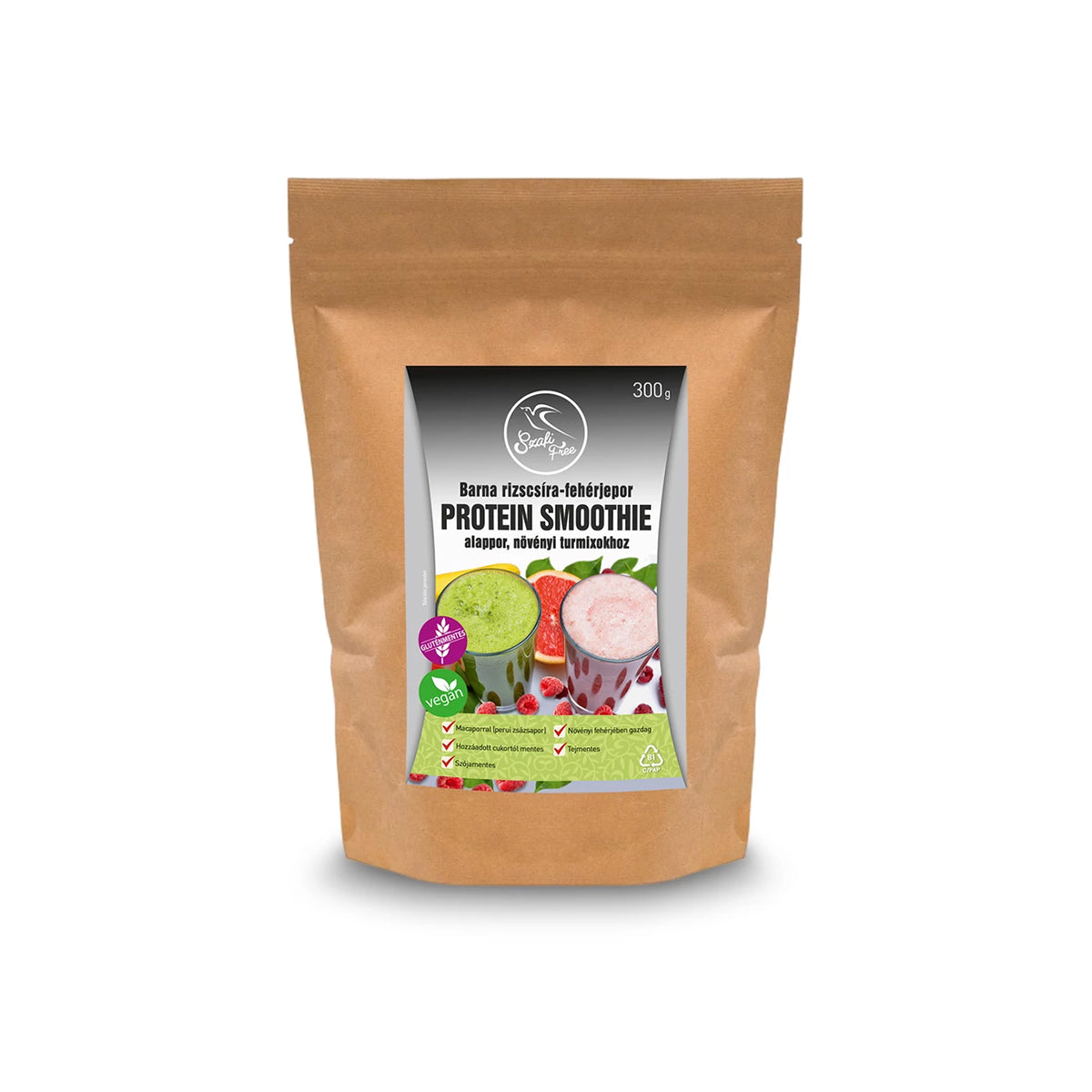 Szafi-Free-barna-rizscsira-feherjepor-protein-smoothie-alappor--glutenmentes-300g