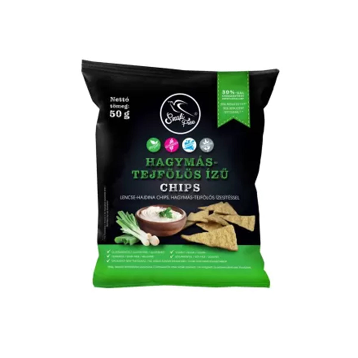 Szafi Free hagymás-tejfölös ízű chips - gluténmentes - 50g