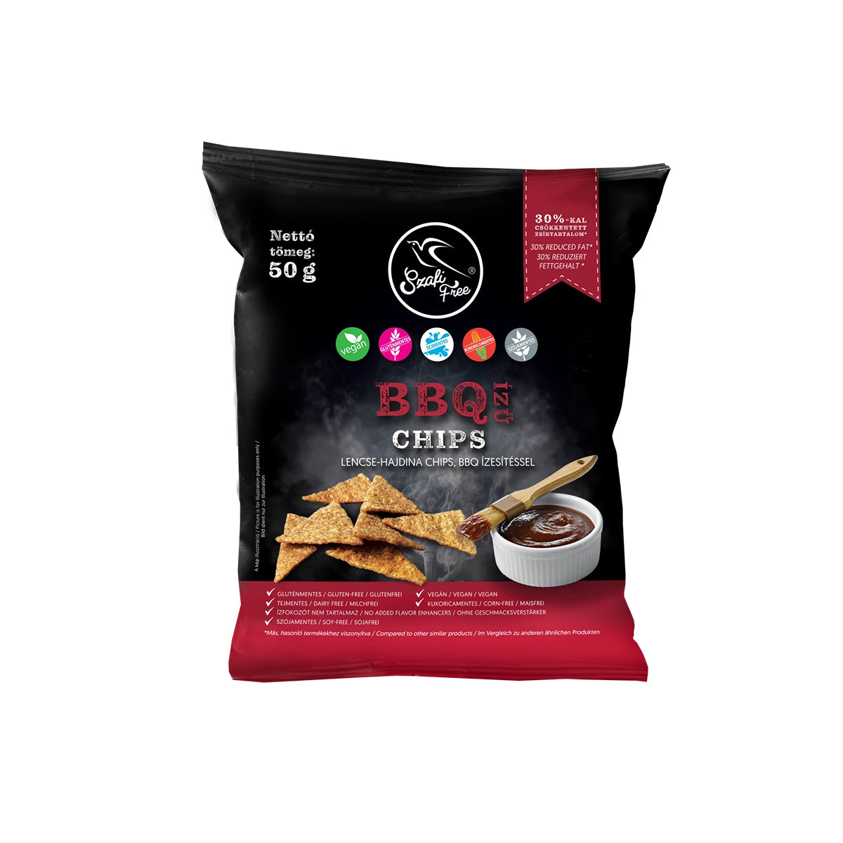 Szafi Free BBQ ízű chips - gluténmentes - 50g