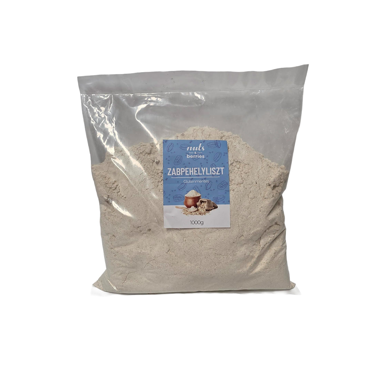 Zabpehelyliszt gluténmentes, teljes kiőrlésű - 1000g