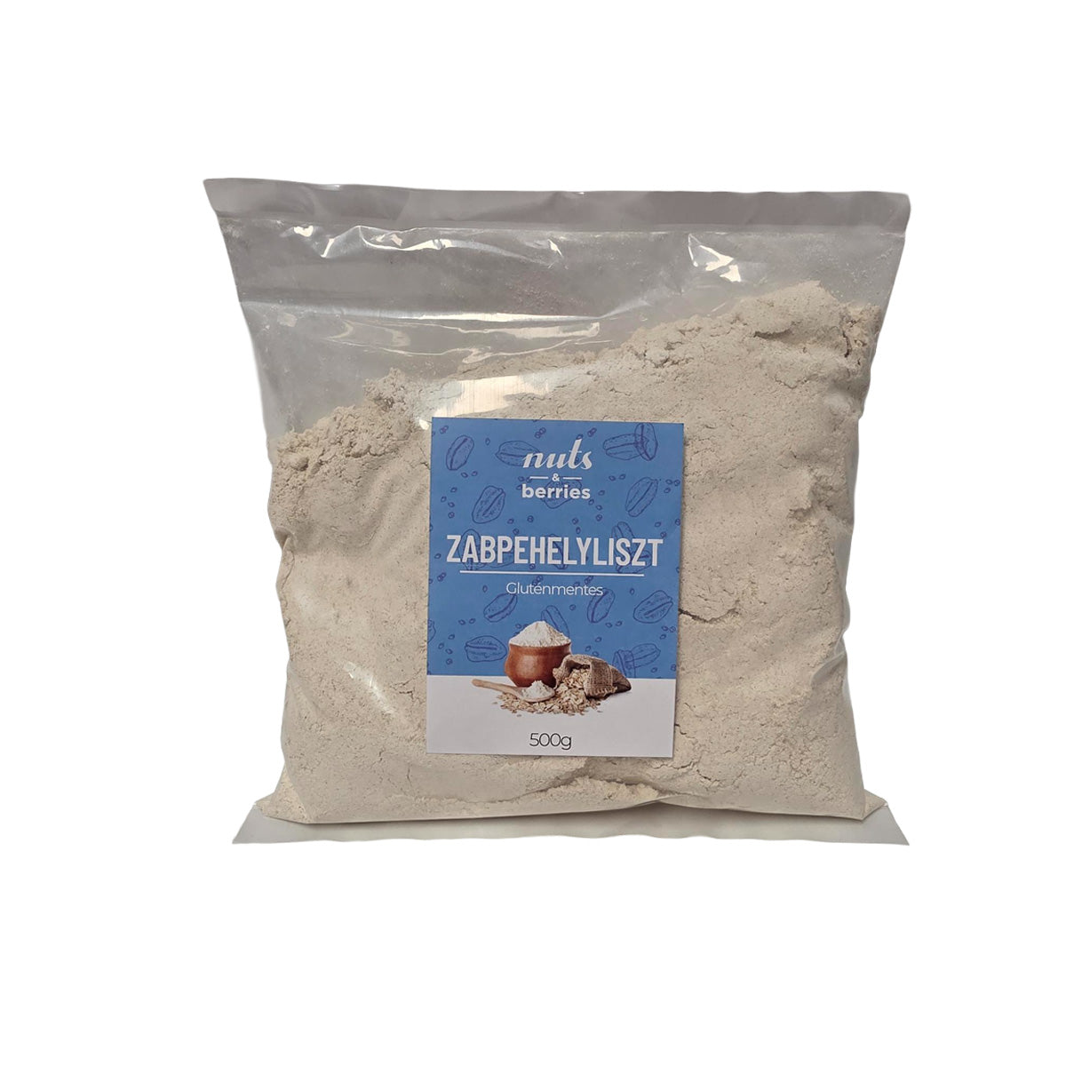 Zabpehelyliszt - gluténmentes, teljes kiőrlésű - 500g