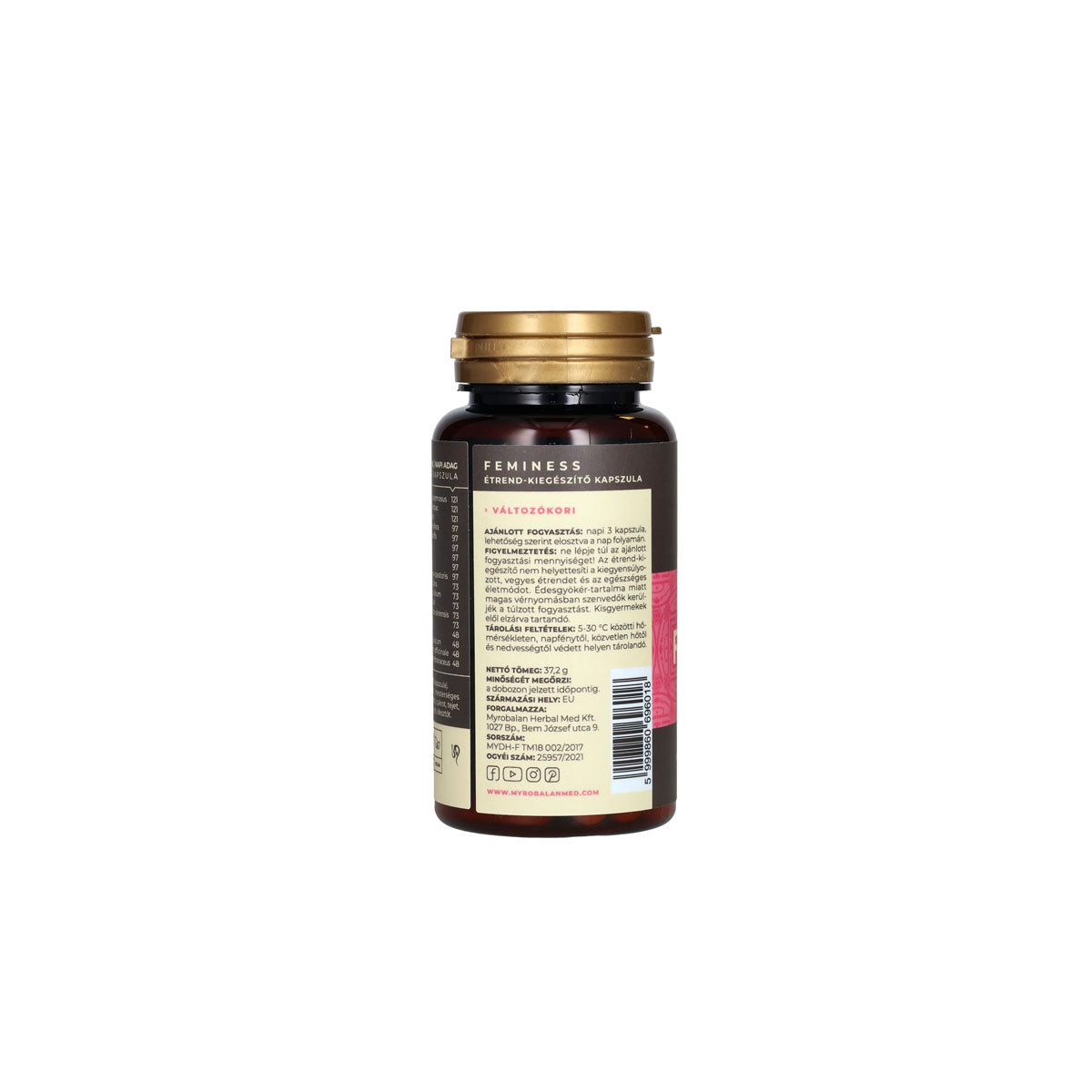 Feminess könnyed változókor gyógynövény-komplex vitamin - 60db