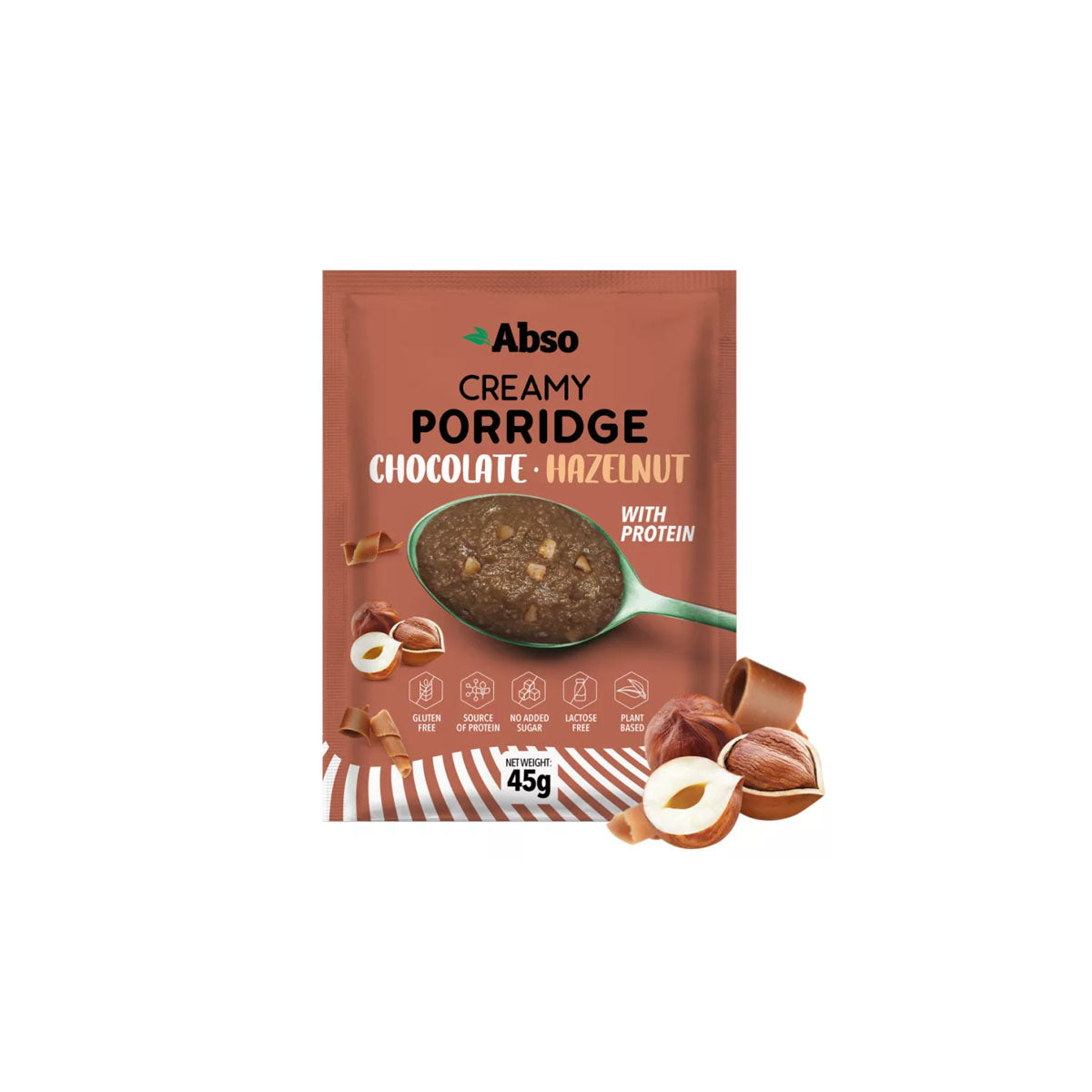 Abso rizskása csokoládé és törökmogyoróval - 45g