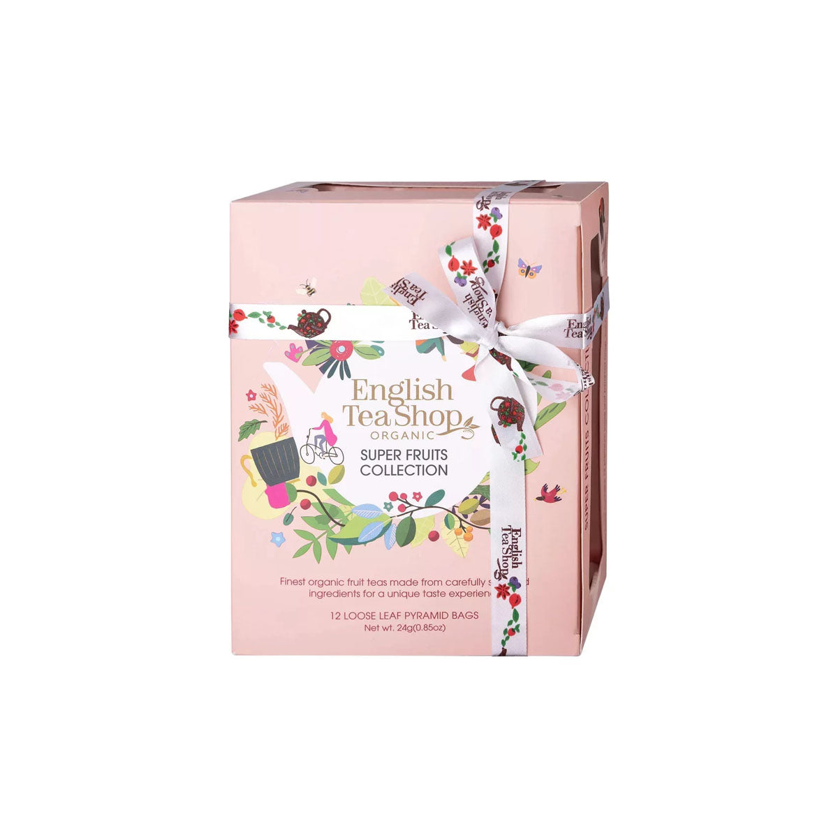 ETS 12 Gyümölcsös bio teaválogatás,barack szín,24g