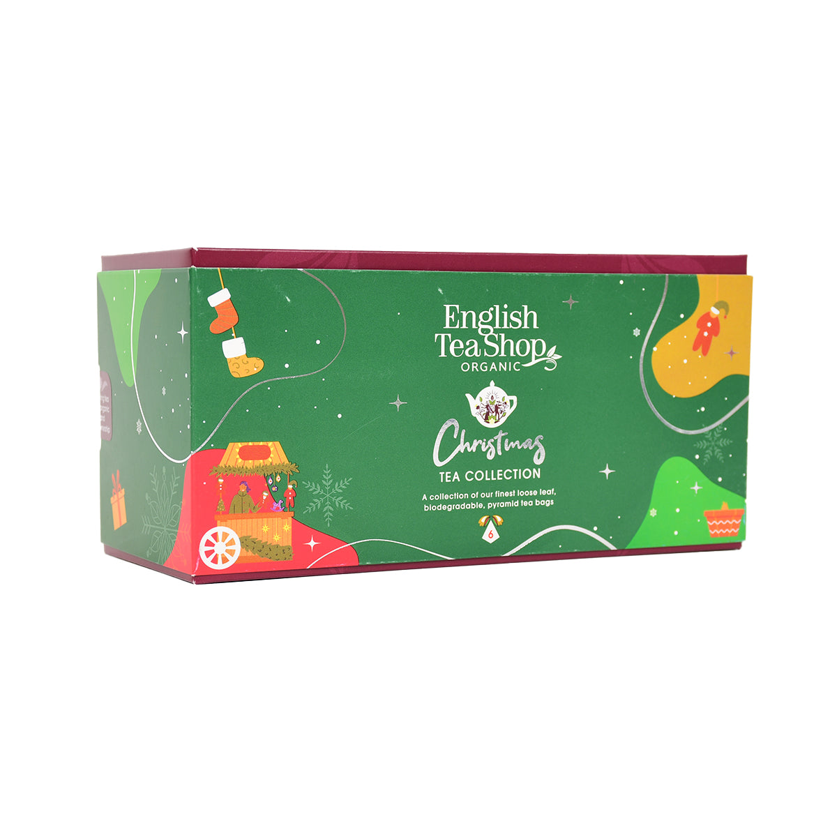 Xmas Tree Collection Green - organic Christmas tea selection with figures - 6 pcs