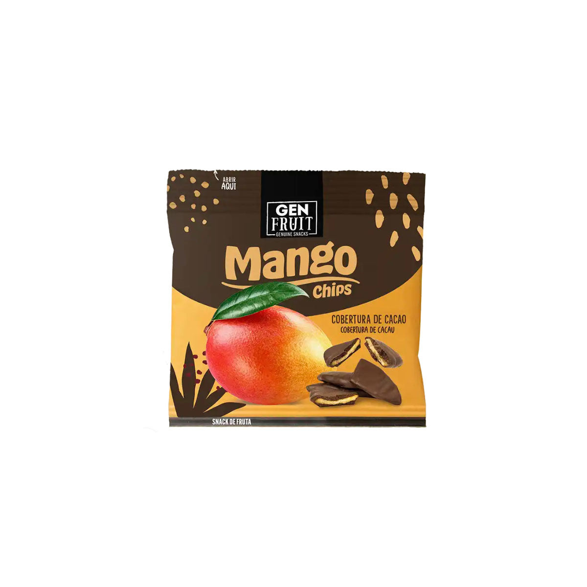 Gen Fruit Mangó Chips Csokiba mártott - 40g