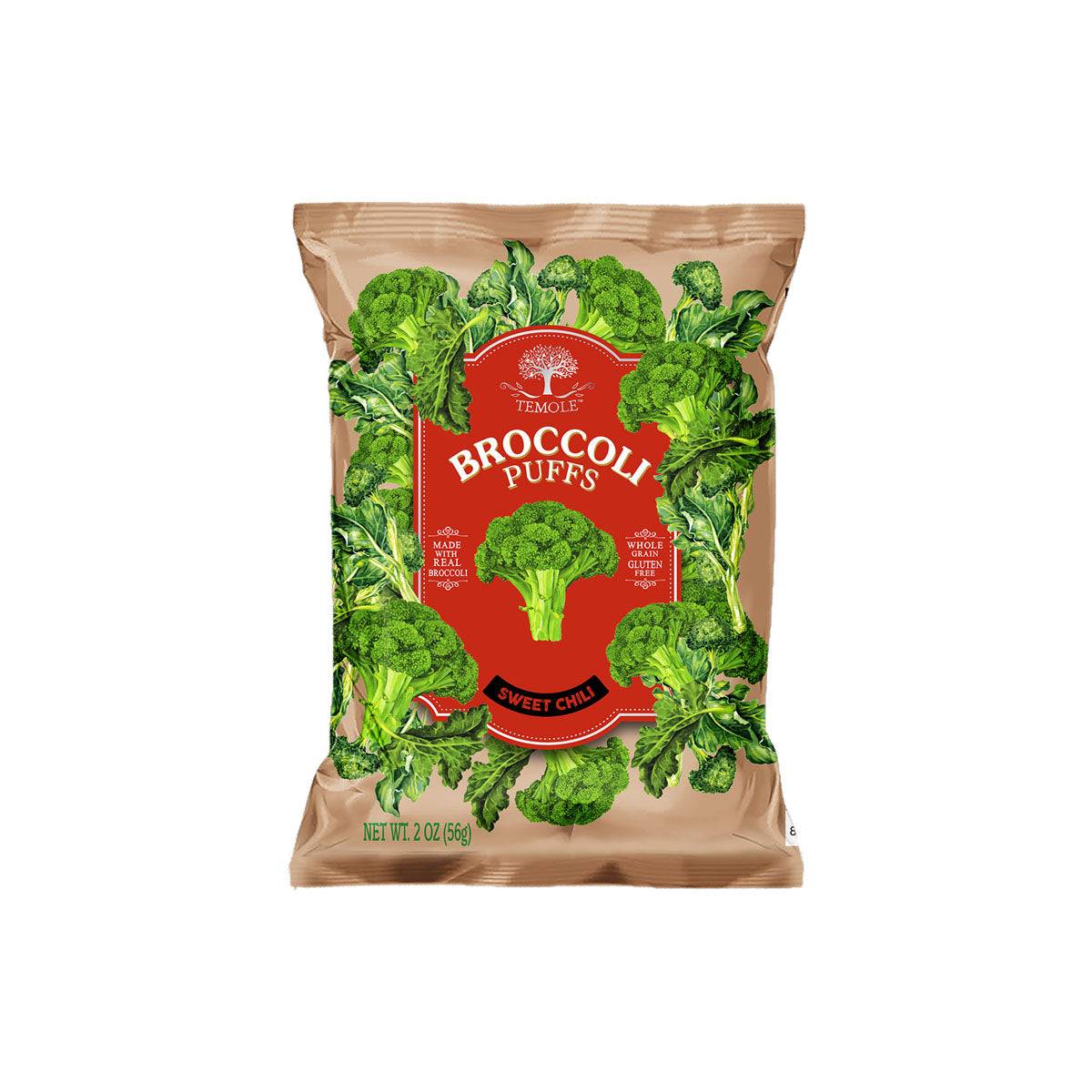 Temole Brokkoli puffancs - édes chili ízű - 56g