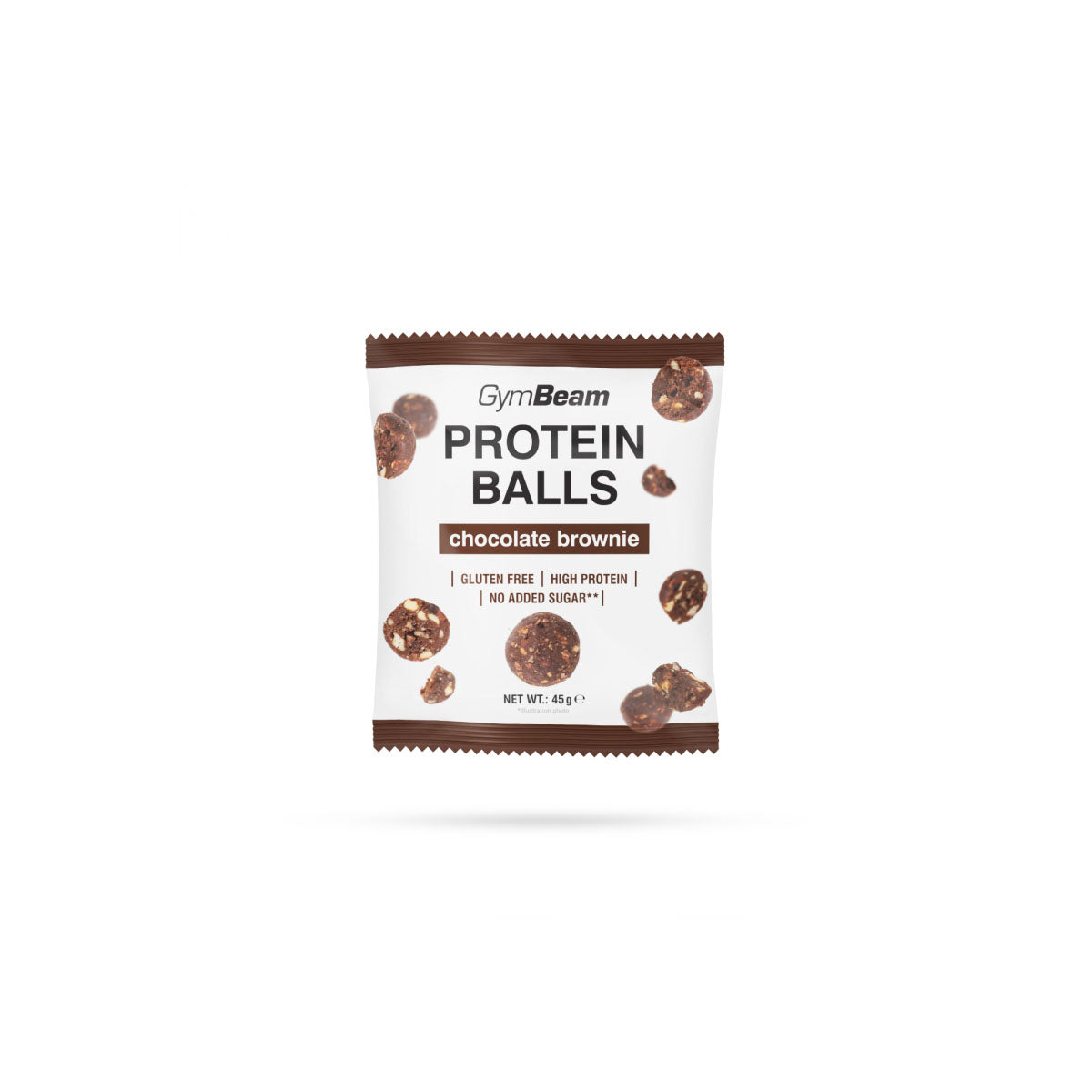 GymBeam Protein Balls csokoládé-brownei - 45 g