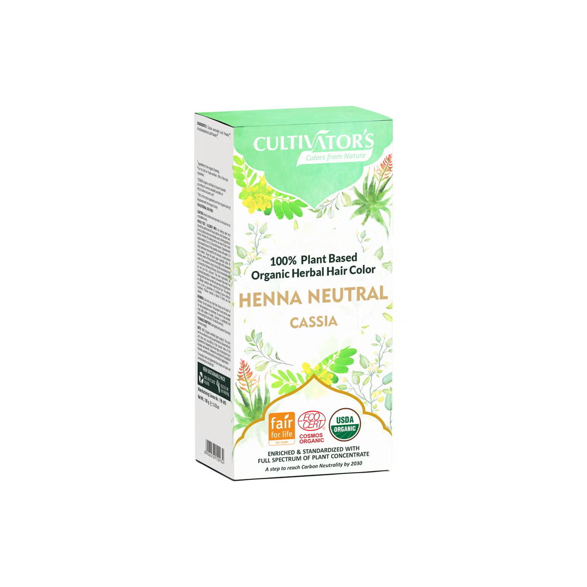 Cultivators bio növényi hajfestéksemlegeshenna100g