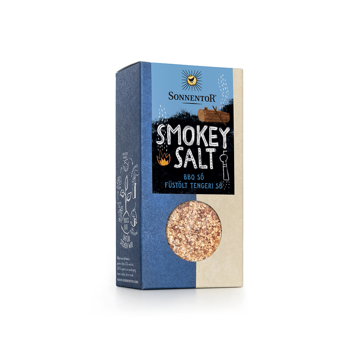 Smokey Salt tengeri BBQ só - 150g - bio
