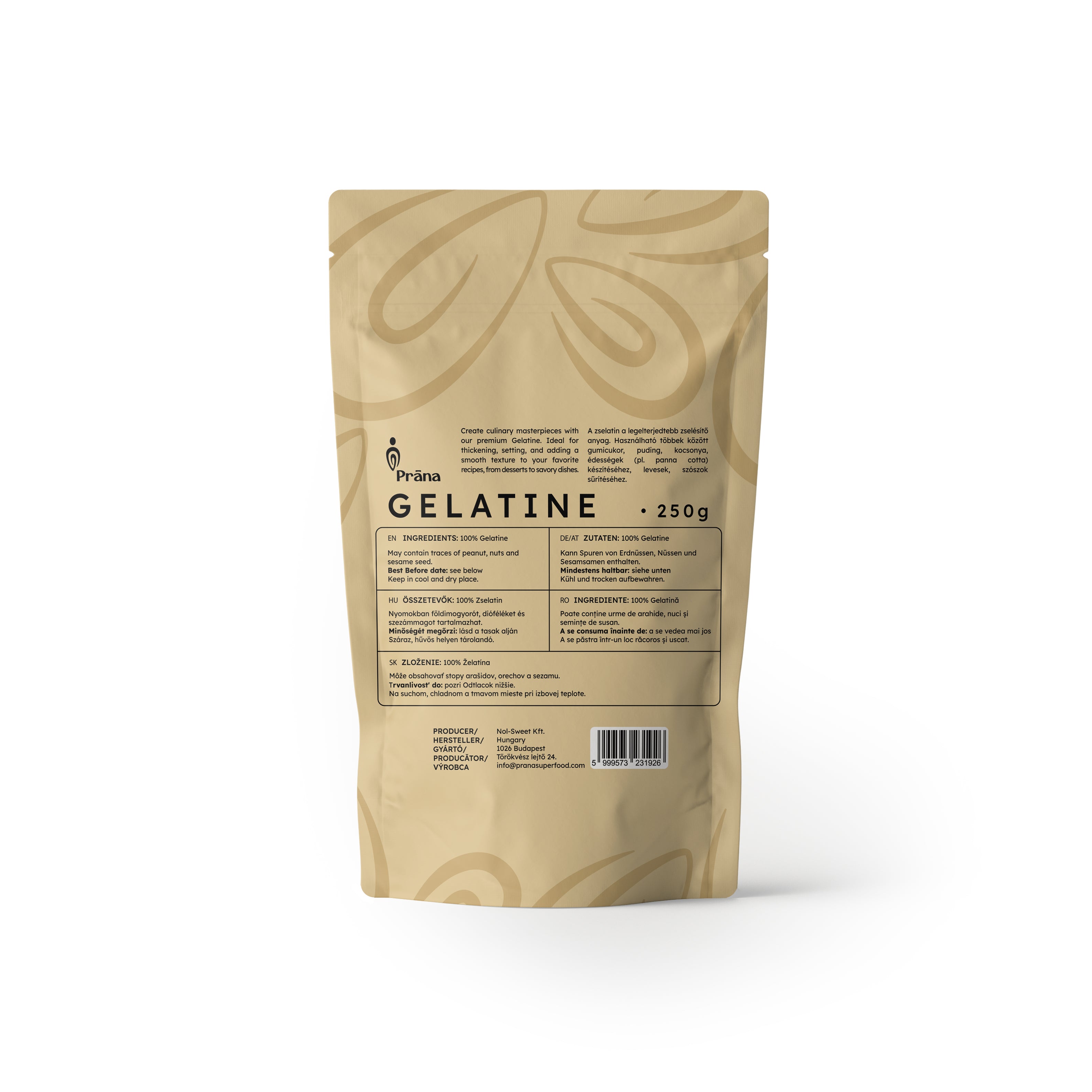 Étkezési zselatin 200 Bloom - 250g