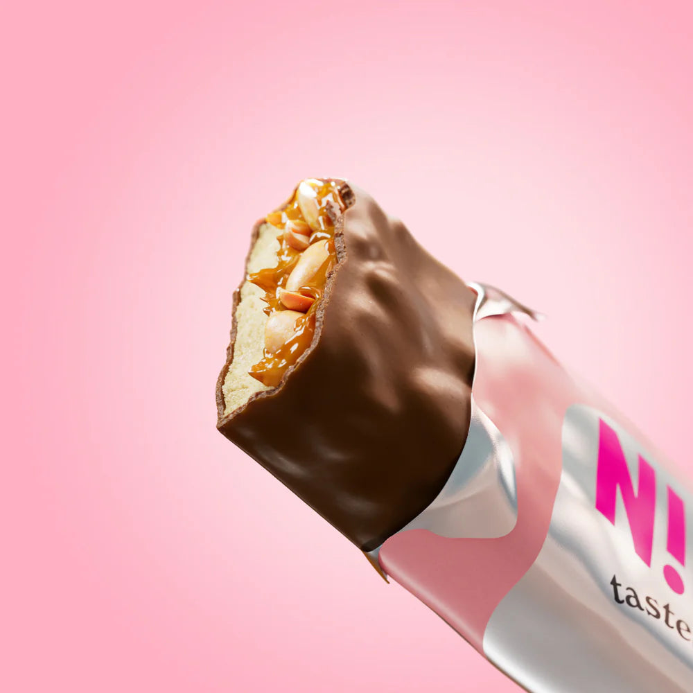 Földimogyoró és tejcsoki protein szelet - 50g