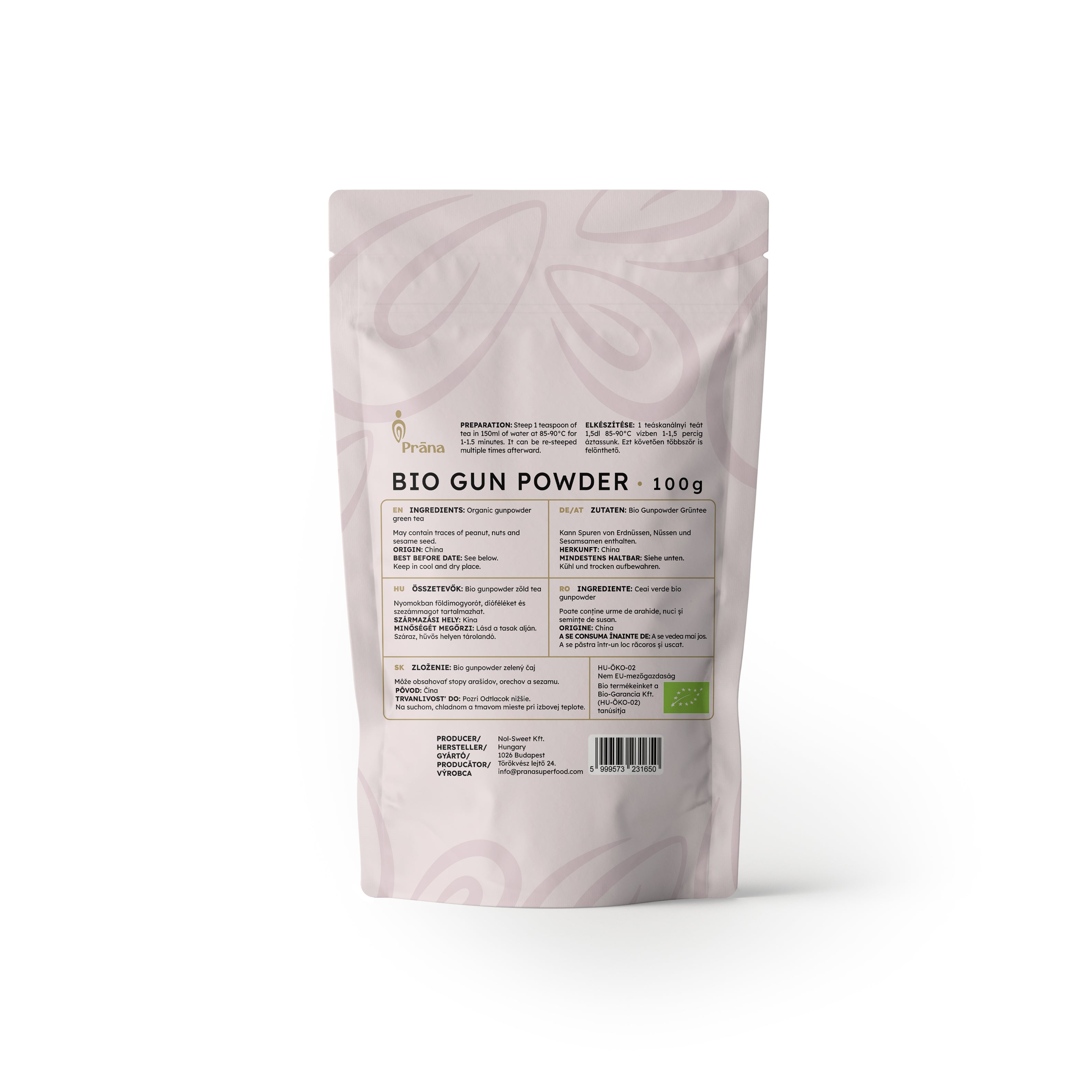 Gun powder Zöld tea - bio - 100g