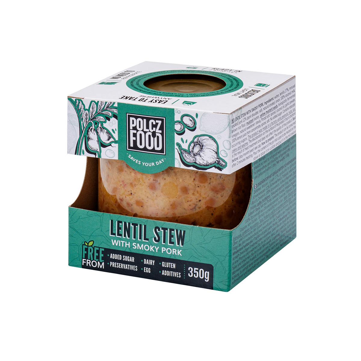 Lencsefőzelék füstölt tarjával - 350g