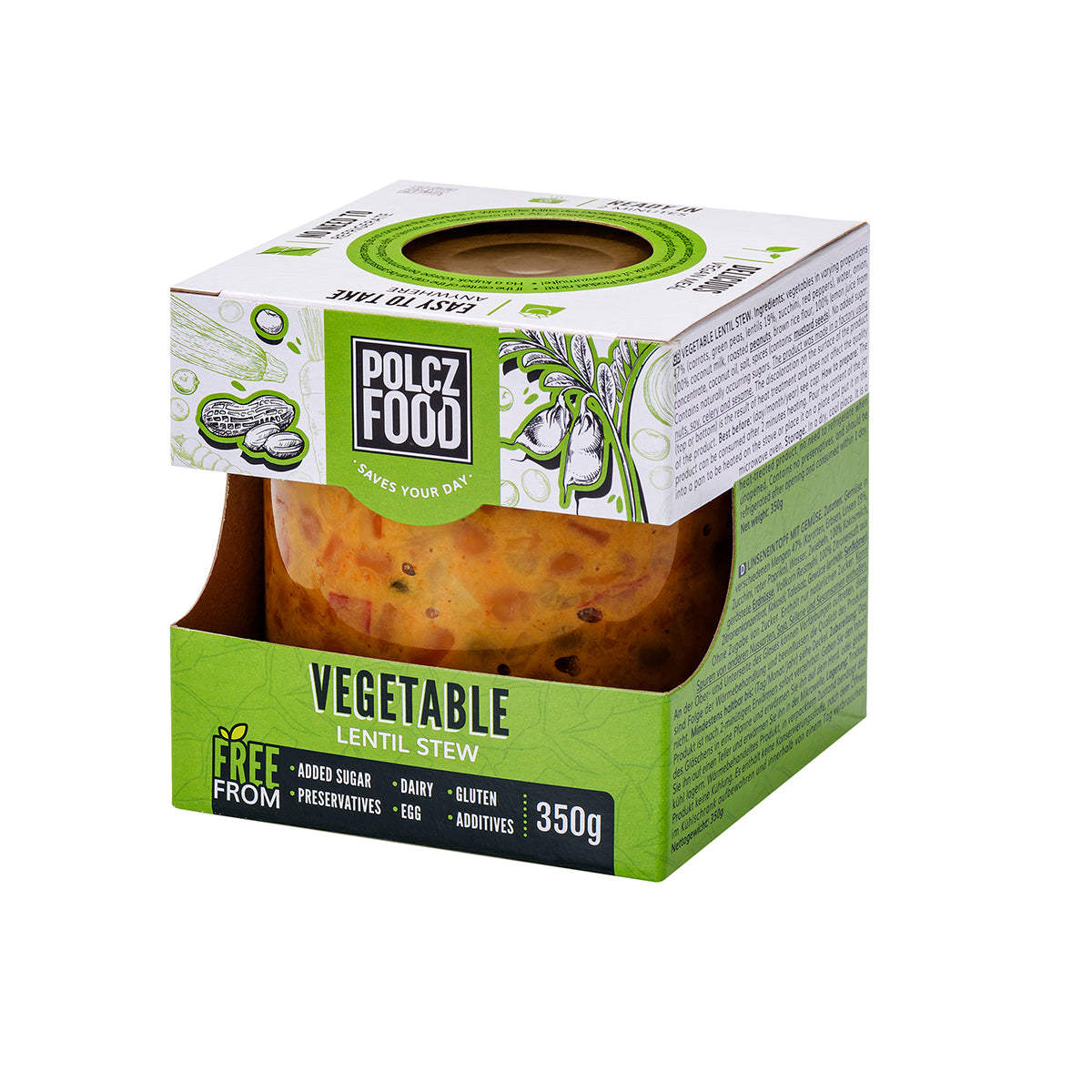 Zöldséges lencseragu - 350g