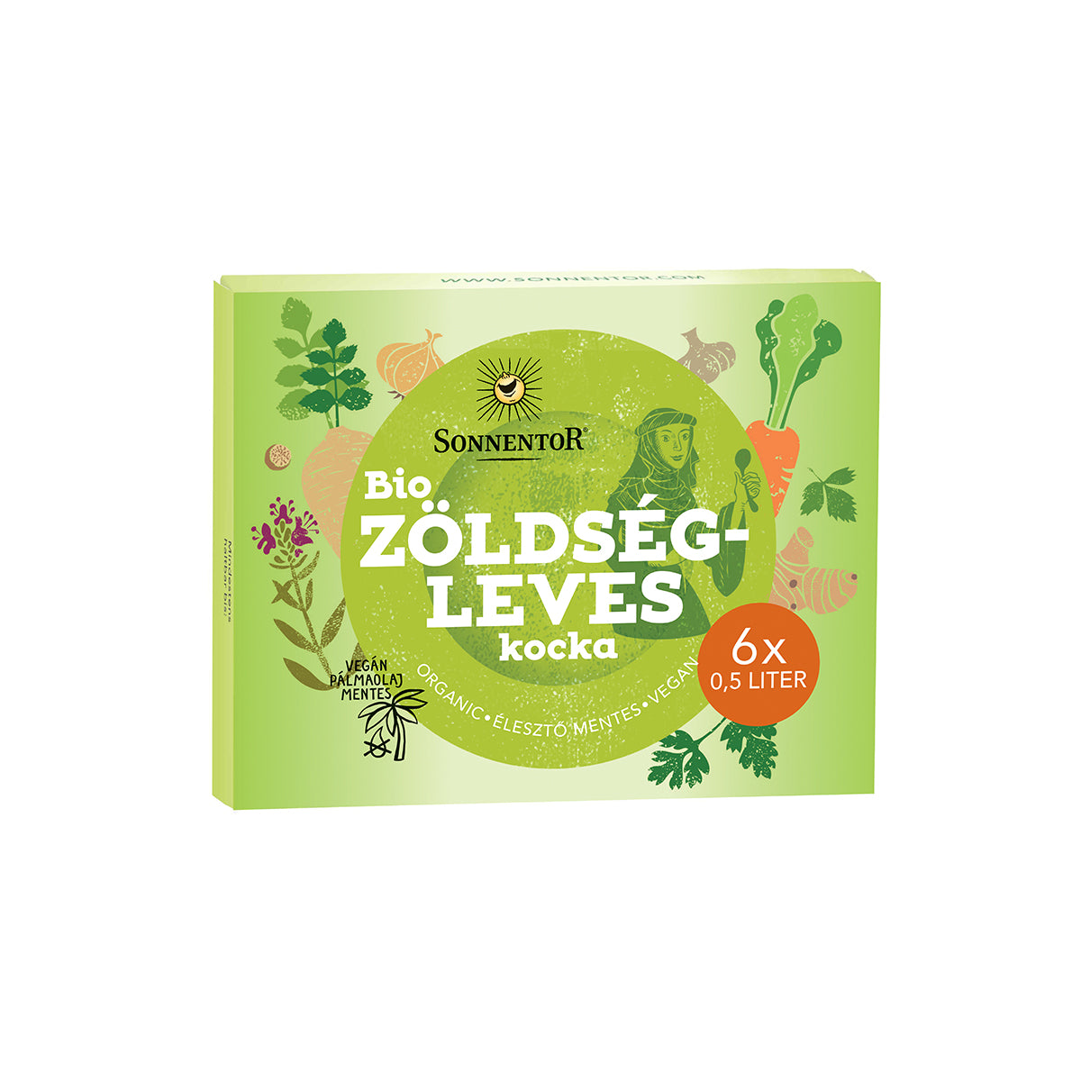 Zöldségleves kocka - 6db - bio