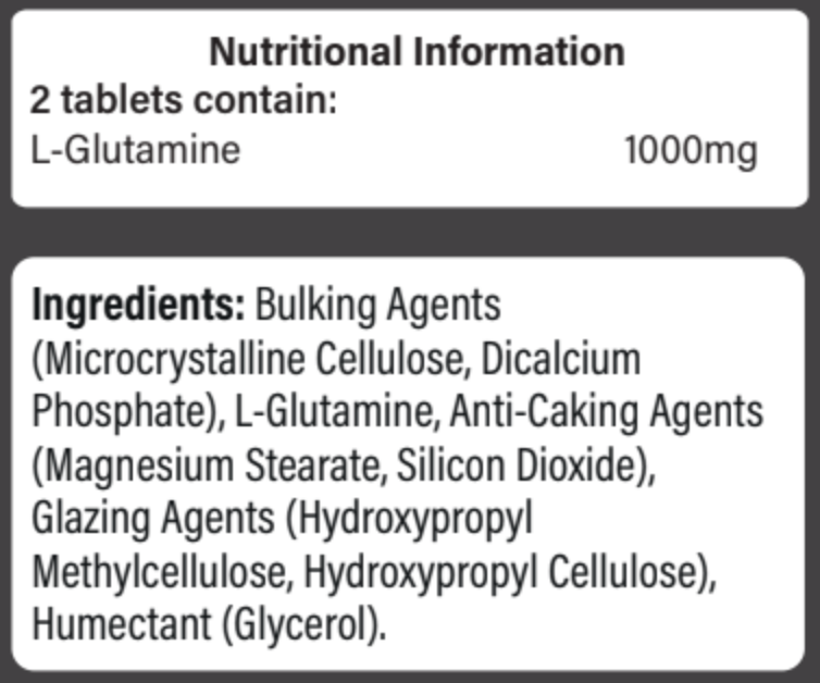 L-Glutamin 500mg - 100db