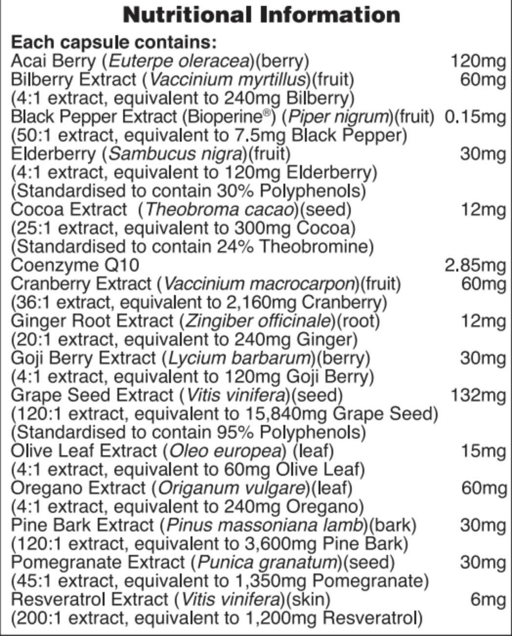 Szőlőmag komplex - 60db