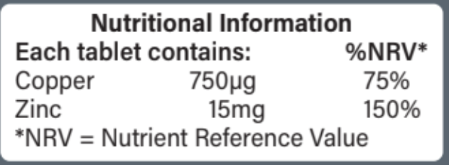 Cink 15mg+Réz - 120db