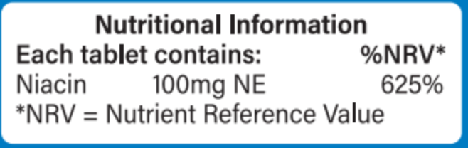 B3-vitamin 100mg - 120db