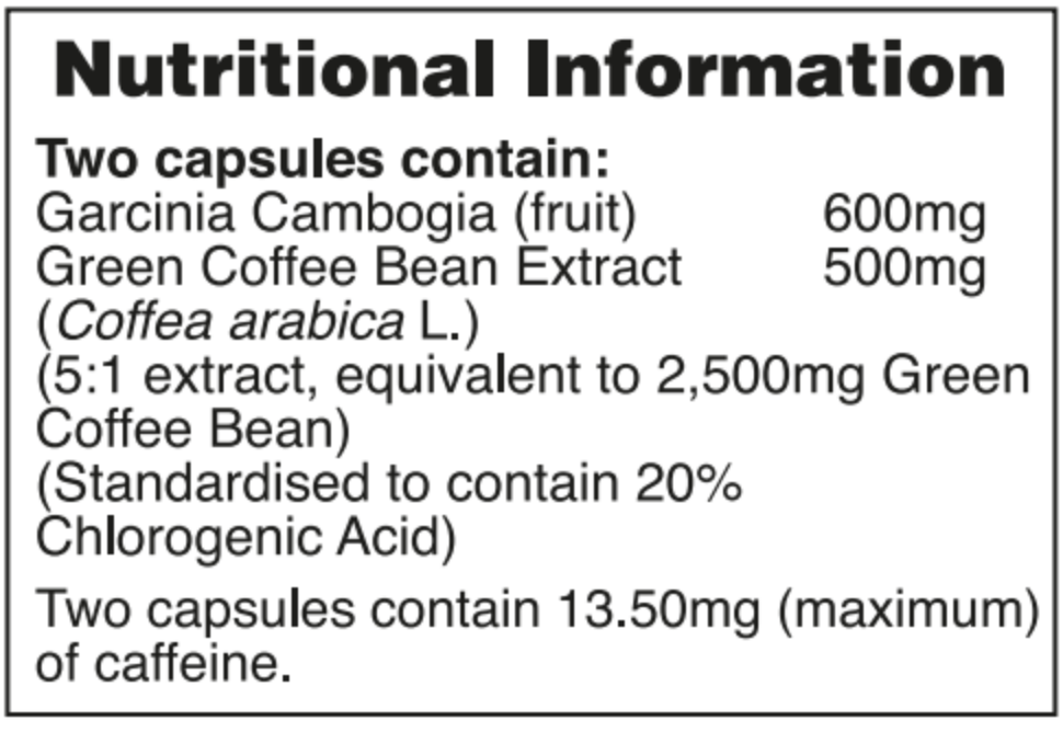 Garcinia Cambogia és Zöld kávé - 60db