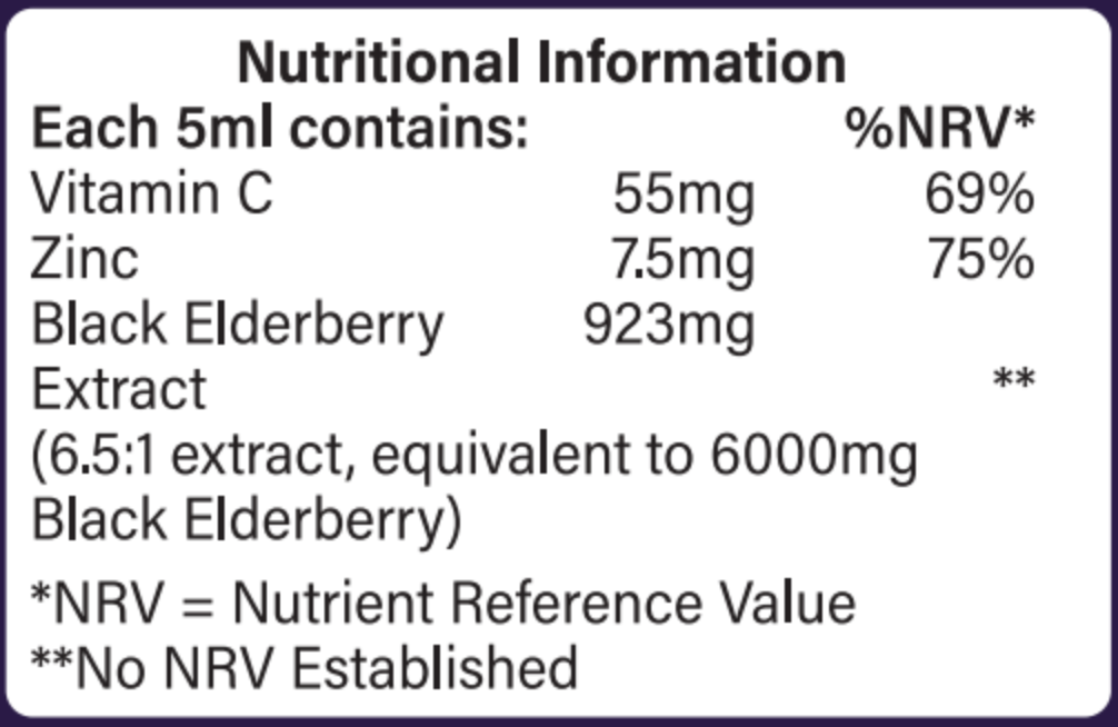 Fekete Bodza szirup 150ml