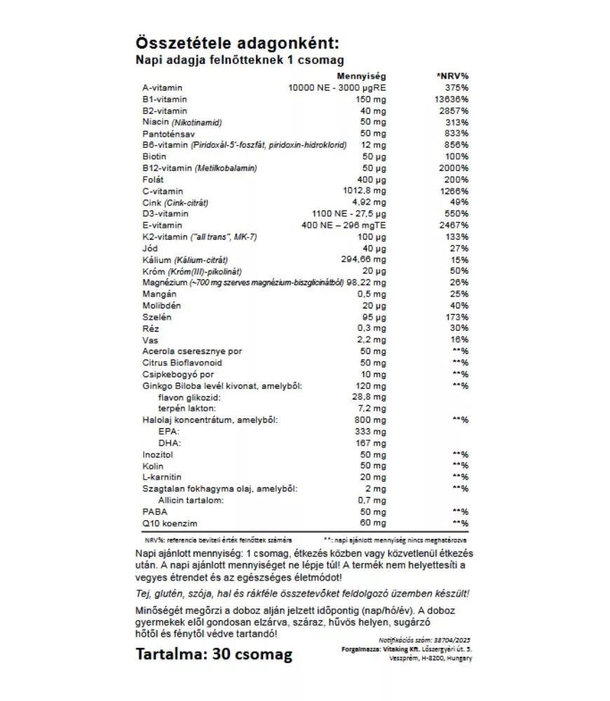 365 Multivitamin Senior - 30db