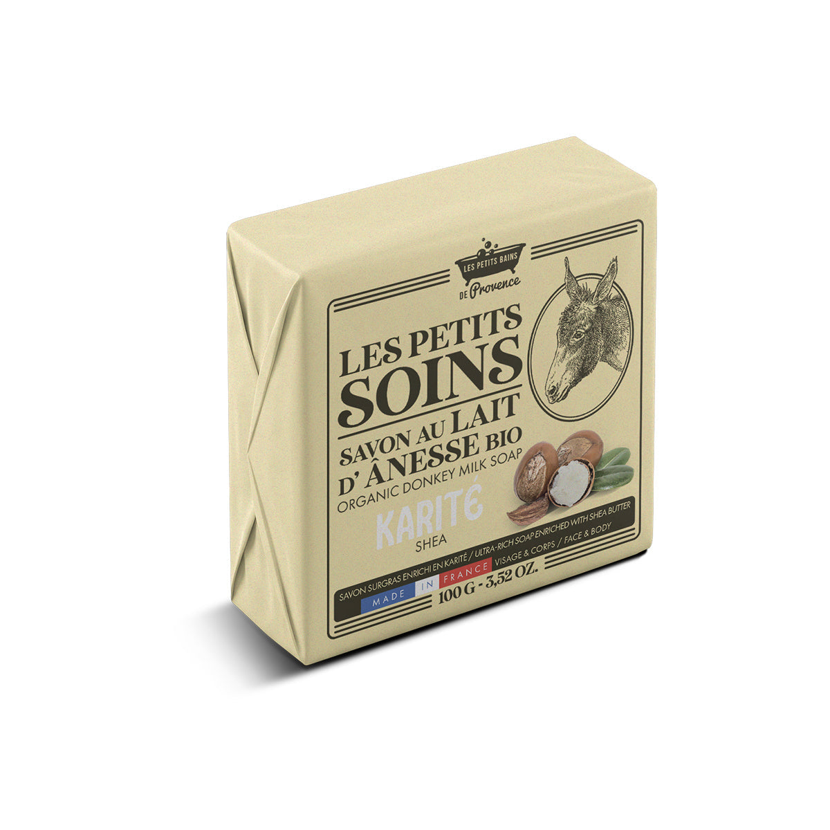 Les-Petits-Soins-Bio-szamartejes-szappan-sheavajjal-100g