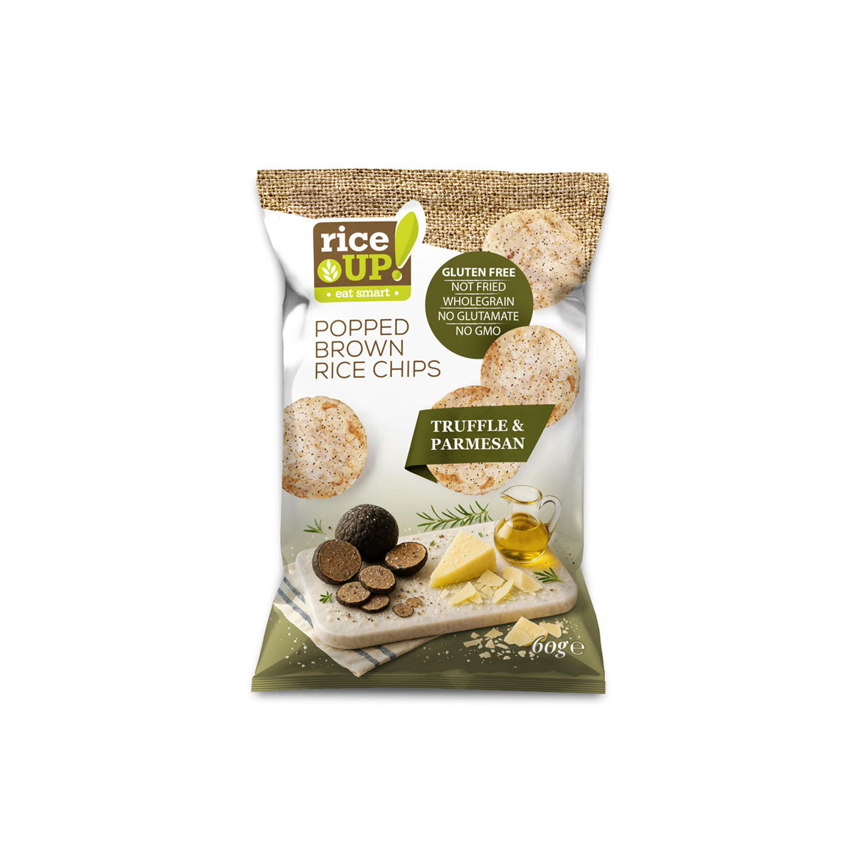 Barna rizs chips szarvasgombás-parmezán60g