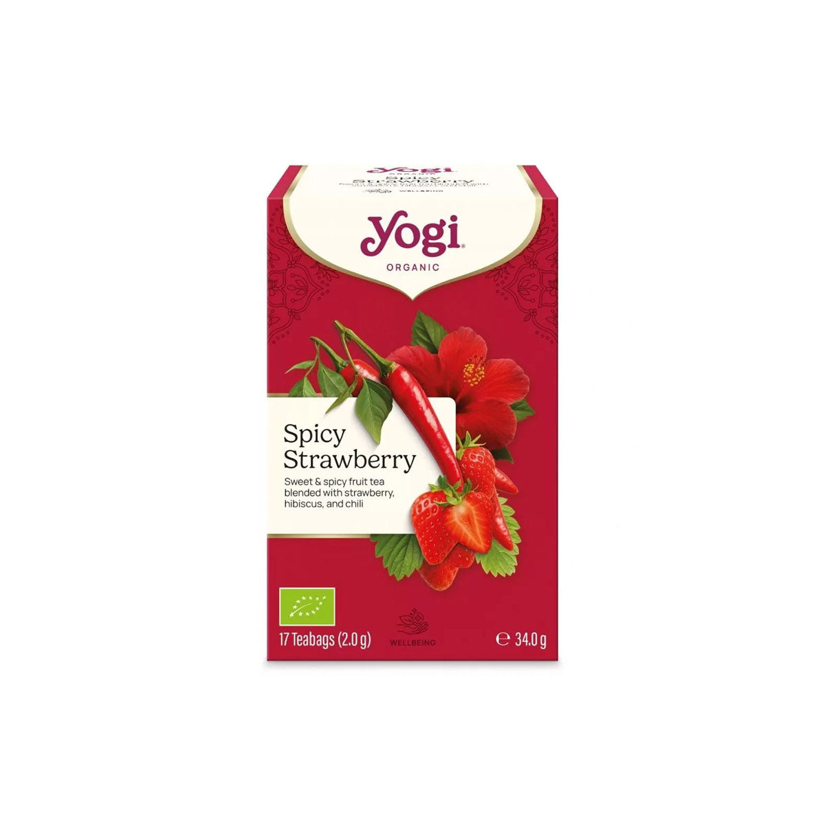 Yogi Bio tea fűszeres eper - 17 db