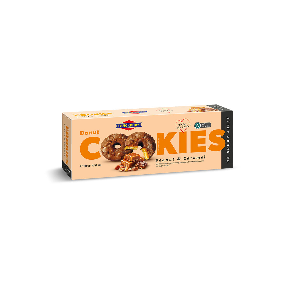Donut Földimogyorós Karamellás keksz - 128g