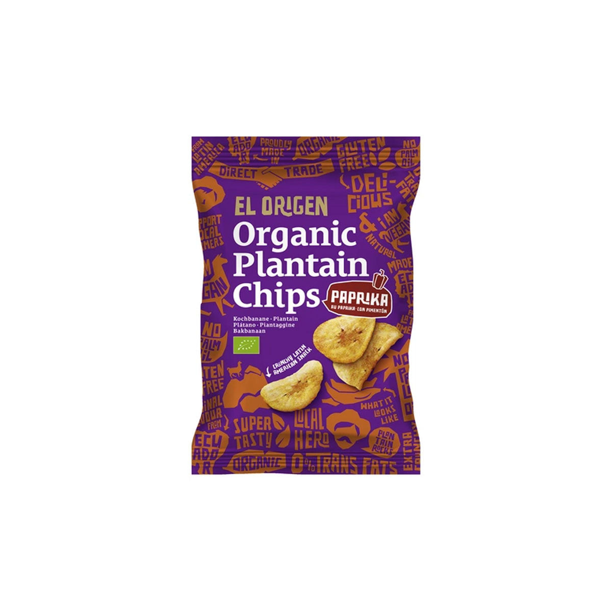 El Origen Bio Banánchips paprikával - 80g
