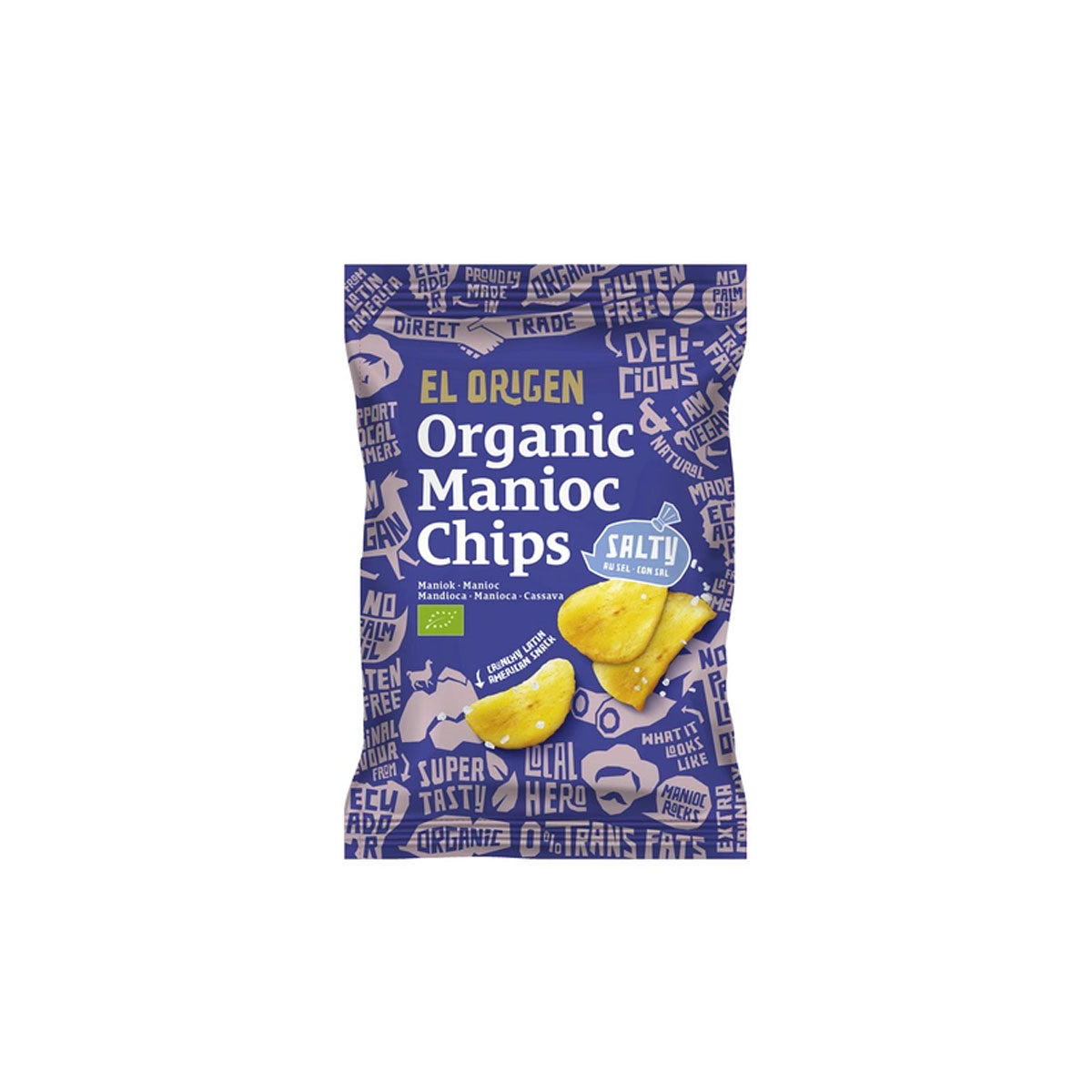 El Origen Bio Maniókachips tengeri sóval - 60g