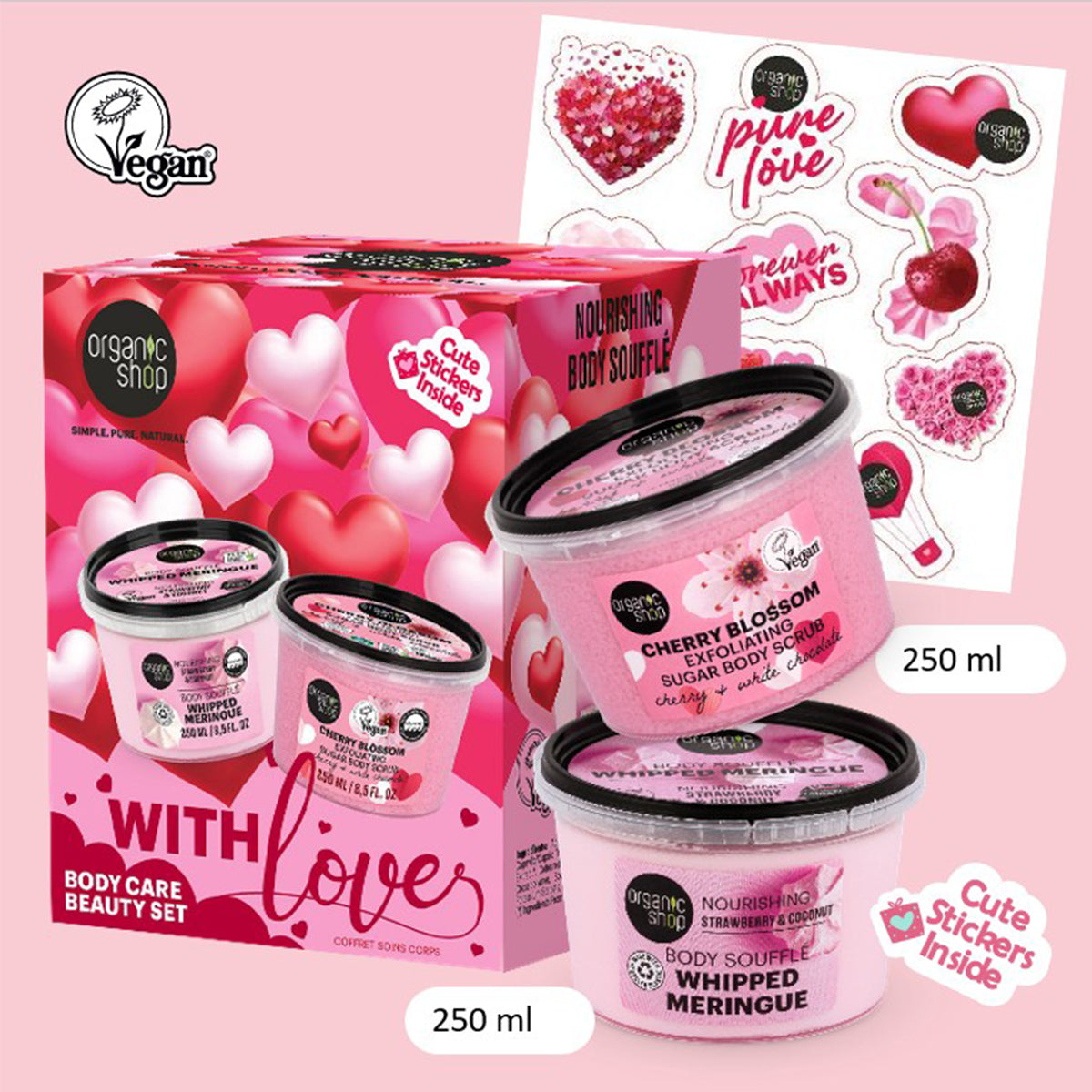 "With love" Testápoló szépségszett - 250ml/250ml
