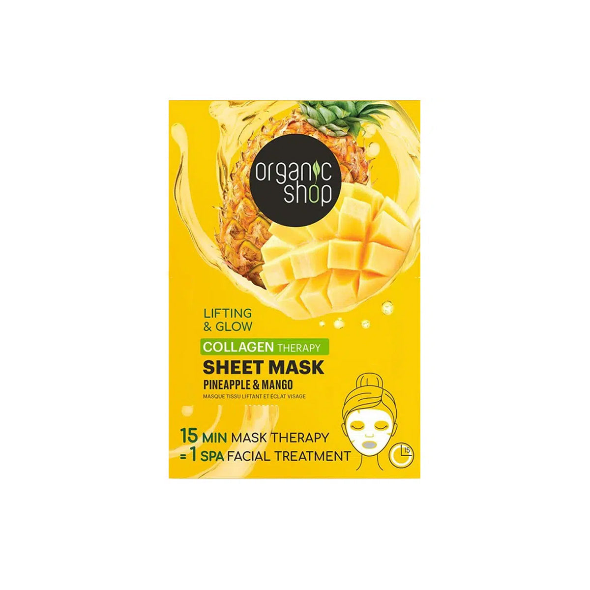 Lifting-&-Glow-Kollagenes-fatyolmaszk-ananasszal-es-mangoval-25g